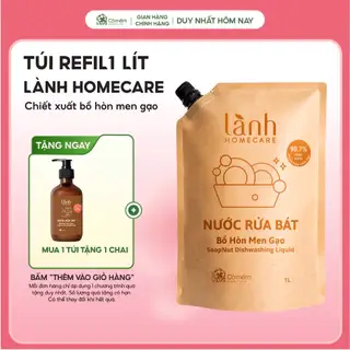 [MUA 1 TẶNG 1] Túi Nước Lau Nhà Lau Bếp Rửa Tay Rửa Bát Lành HomeCare Chăm Sóc Nhà Cửa Cỏ Mềm 1 Lít
