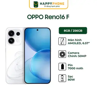 [Kích Tháng 9] Điện Thoại Oppo Reno16 F 8GB/256GB - Hàng Chính Hãng