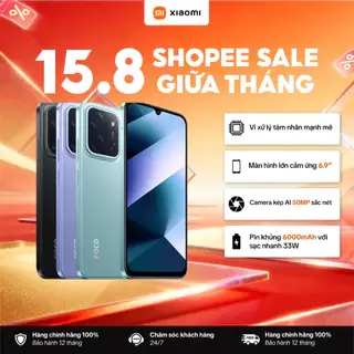 Điện thoại XIAOMI POCO C85 (6+128GB) | Màn 6.9" 120Hz | Camera 50MP | Chip Helio G81-Ultra
