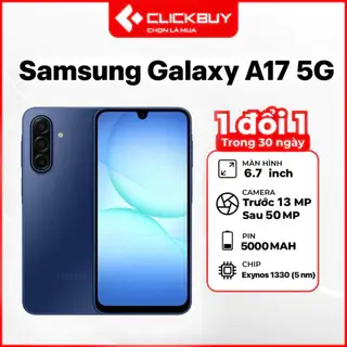 Điện Thoại Samsung Galaxy A17 5G 8GB/128GB Chính Hãng Chip Exynos 1330 Pin 5000mah